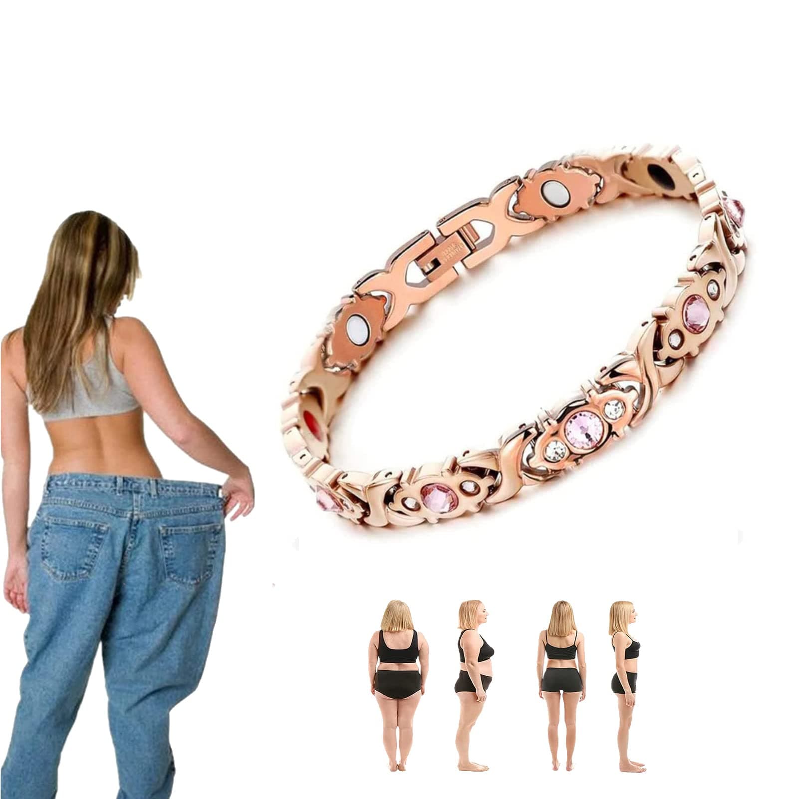 AudealGermanium Lymph Detox Bracelet, Anti Swelling Therapy Bracelets, Magnetic Lymph Detox Bracelet Weight Loss, Happyxmeta Bracelet, Lymph Drainage Magnetic Bracelet for Women and Men