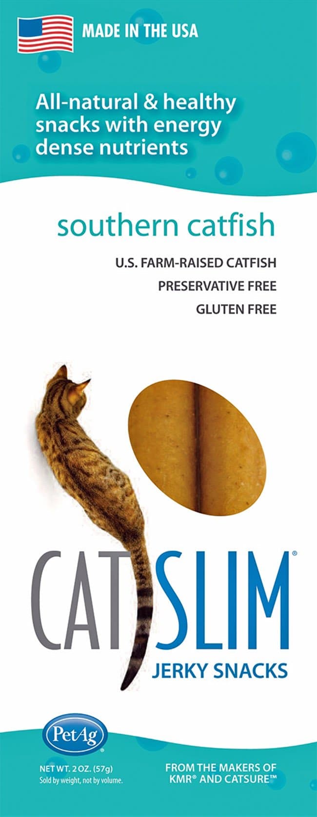 Catslim Southern Catfish Jerky Treats, 2-Ounce