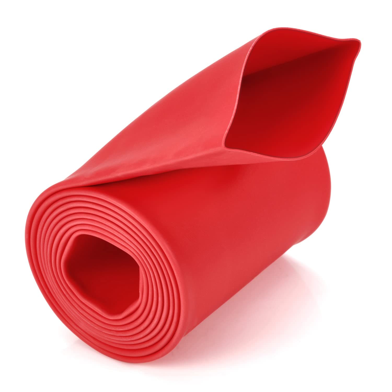 Chanzon 3:1 Ratio 3" (75mm) Heat Shrink Tubing - Marine Grade Waterproof Adhesive Lined - 4Ft Roll (1.22M Total Length) Red Polyolefin Sleeving Wrap Shrinking 3 to 1 Ratio 1pcs