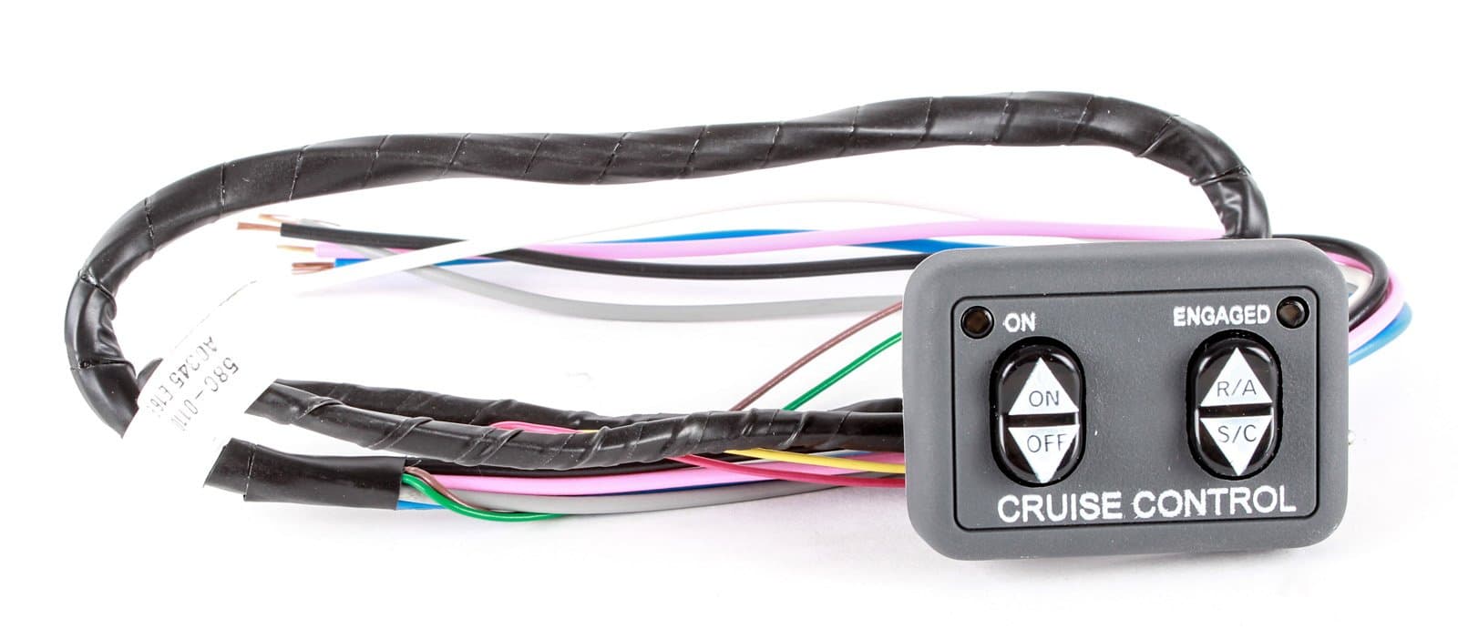 Rostra Black Dash Mount Cruise Control Switch, Push Button, 2 Positions, Manual Operation