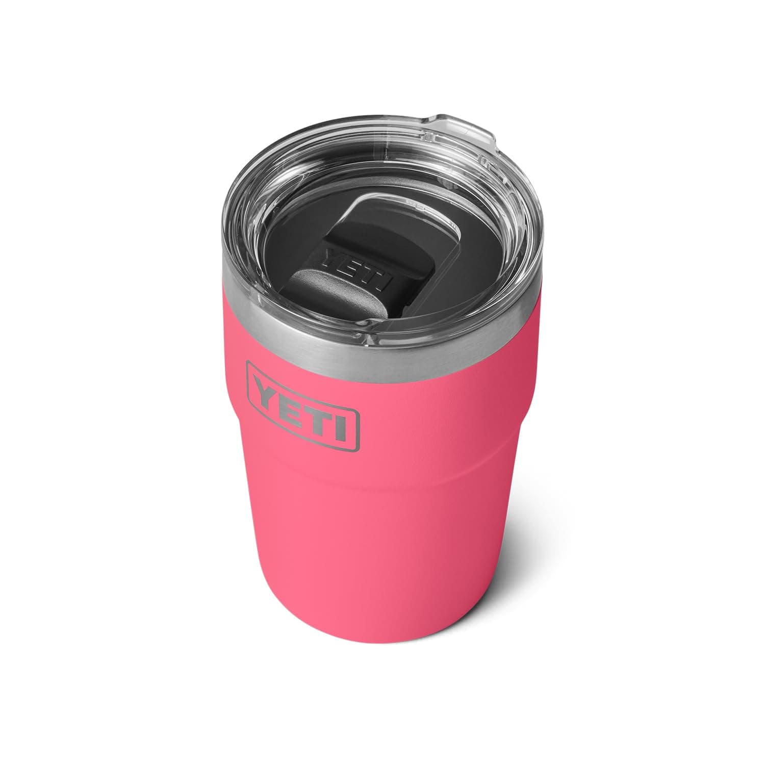 Rambler 16 oz Stackable Tumbler, Vacuum Insulated, Stainless Steel with MagSlider Lid, Tropical Pink
