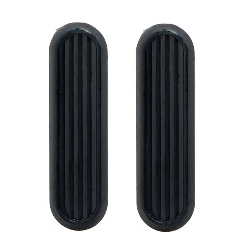 2 x Black Sliding Glass Door Finger Pulls