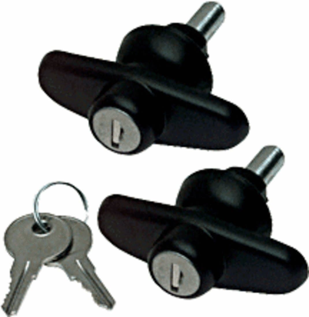 CRL Truck Cap T-Handles for Glass Door - Pair