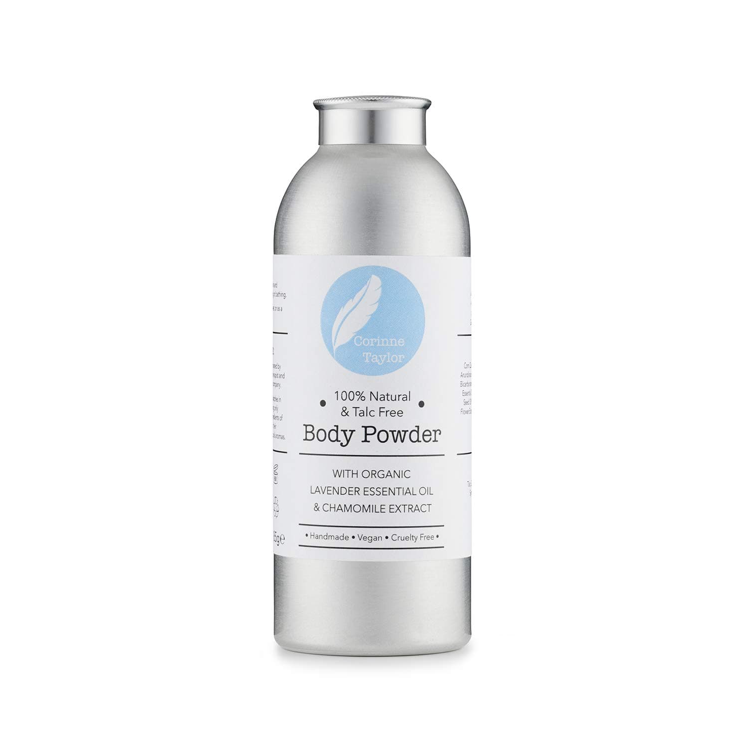 Corinne Taylor | Organic Body Powder | Talc Free | 100% Natural | Intimate Comfort & Anti Chafing | Chamomile & Lavender | Vegan | 85g