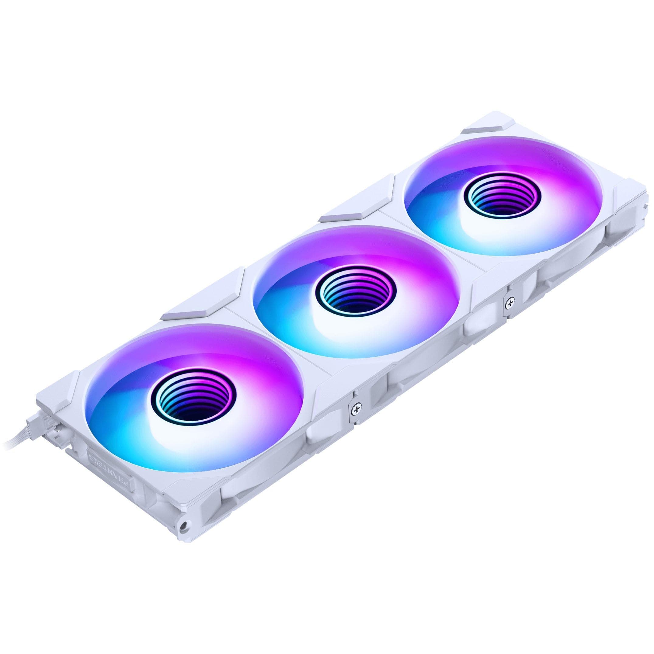 M25 Gen2 PC Fan 120mm RGB 3-Pack – Gaming PC Fan White | PWM Fan - up to 2,000 RPM - Modular System - High Airflow - Low Vibration - Quiet