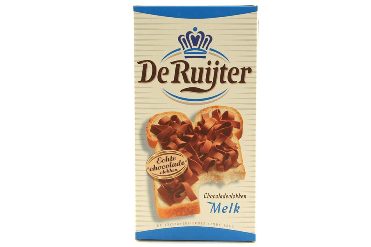 De Ruijter Milk Chocolate Flakes (Chocoladevlokken Melk)- 10.6oz - 300g (pack of 3)