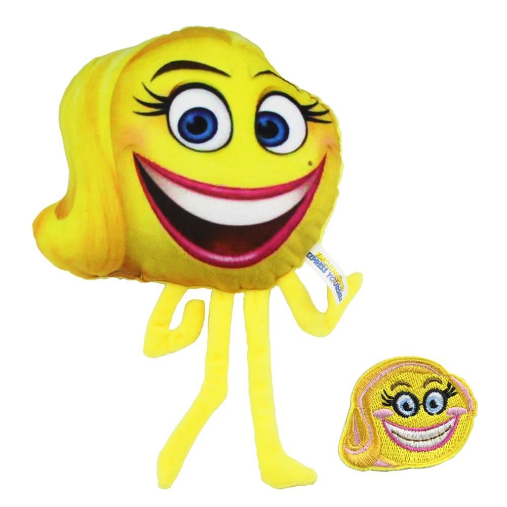 Emoji Movie Plush Doll Pillow Crazy Happy Girl Smiley Face Emotion Stuffed Toys 8 inch