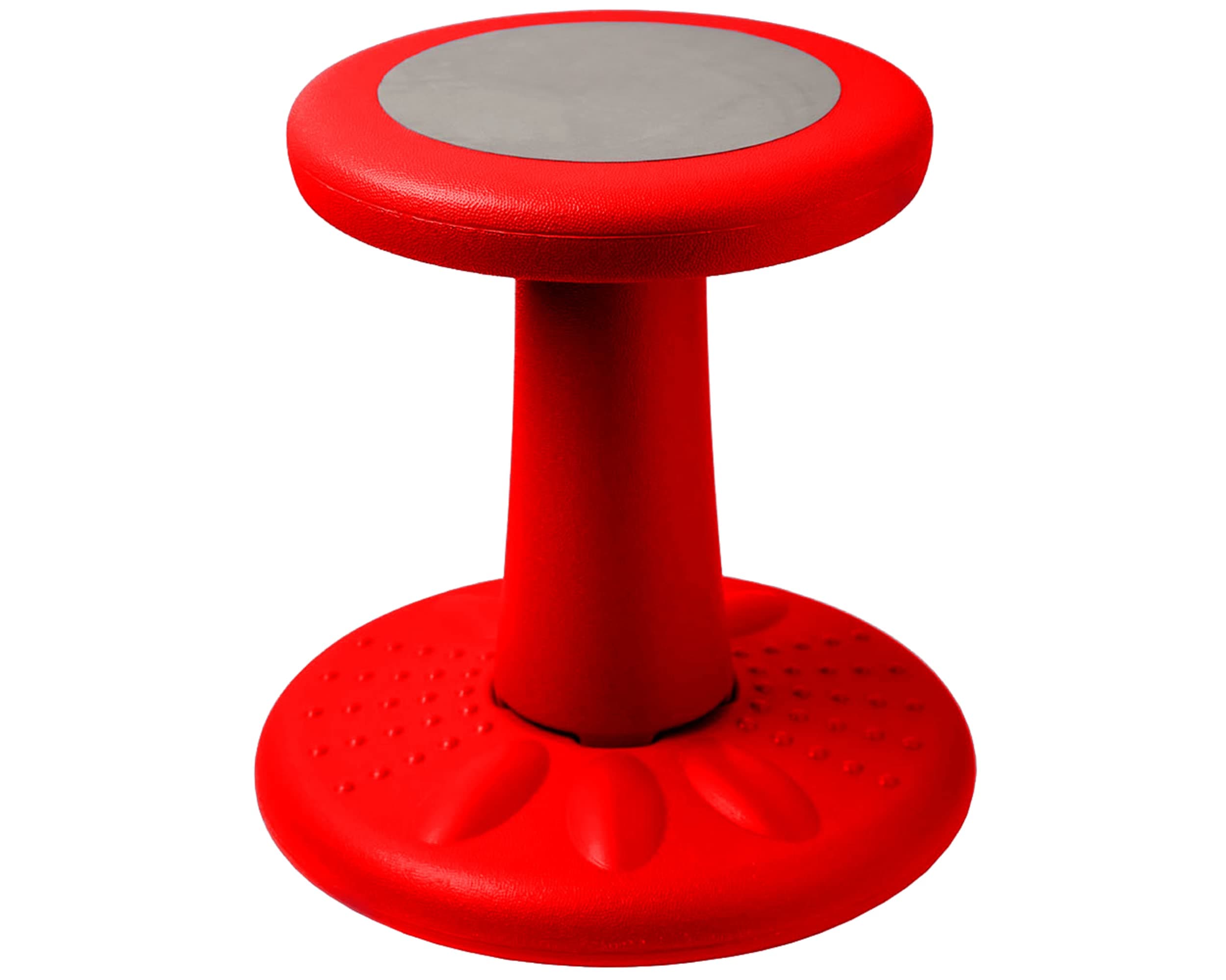 Studico ActiveChairs Kids Wobble Stool, Flexible Seating for Preschool & Elementary Classrooms. Improves Focus & Posture, Helps ADHA/ADD, Wiggle Seat, [Active Desk Chairs], 14" Stool, Ages 3-7, Red
