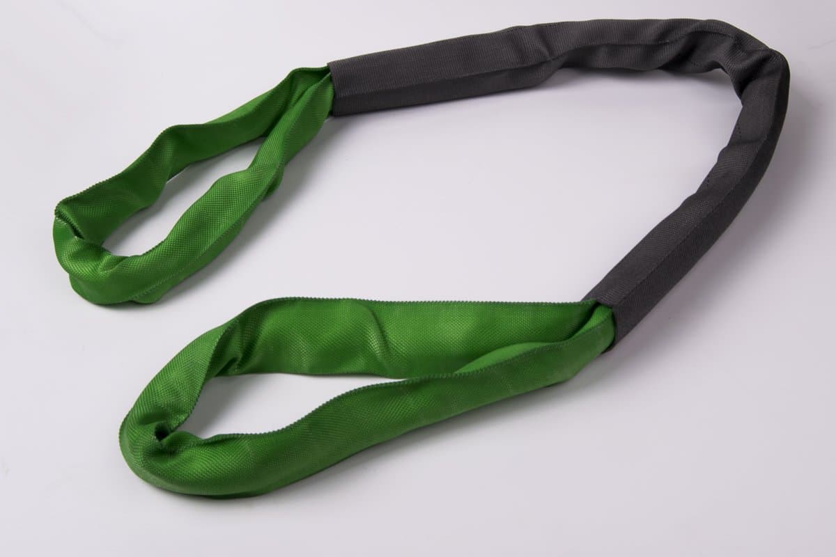 American Industrial / 2 1/2" Body/Eye to Eye Polyester Round Sling - Green / 5 Ft. Long / Ee60X5' / 5,300 Lbs. Vertical