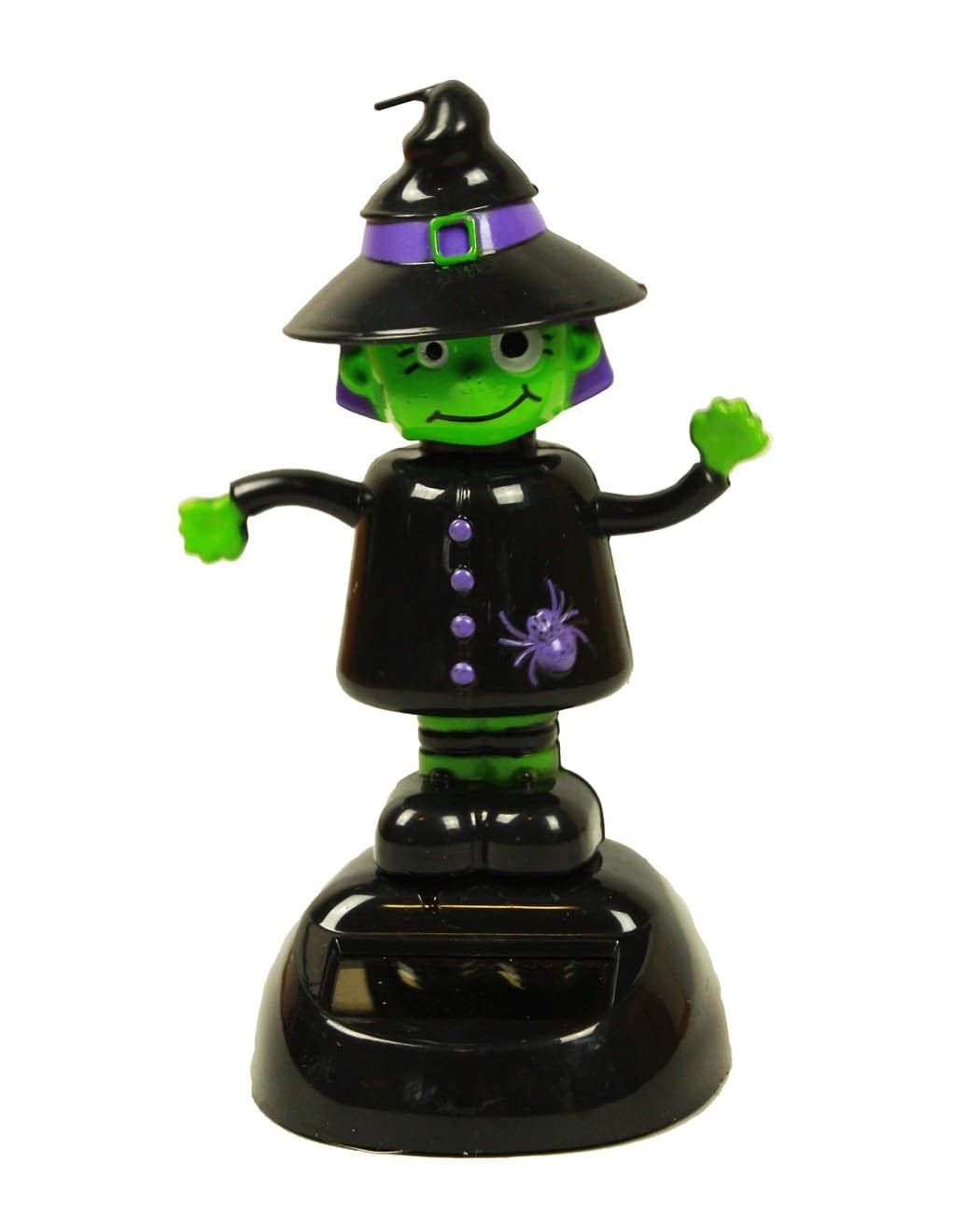 HAAC Solar Wobbly Witch Witch with Spiders Halloween Bobble Head Figure 10 cm