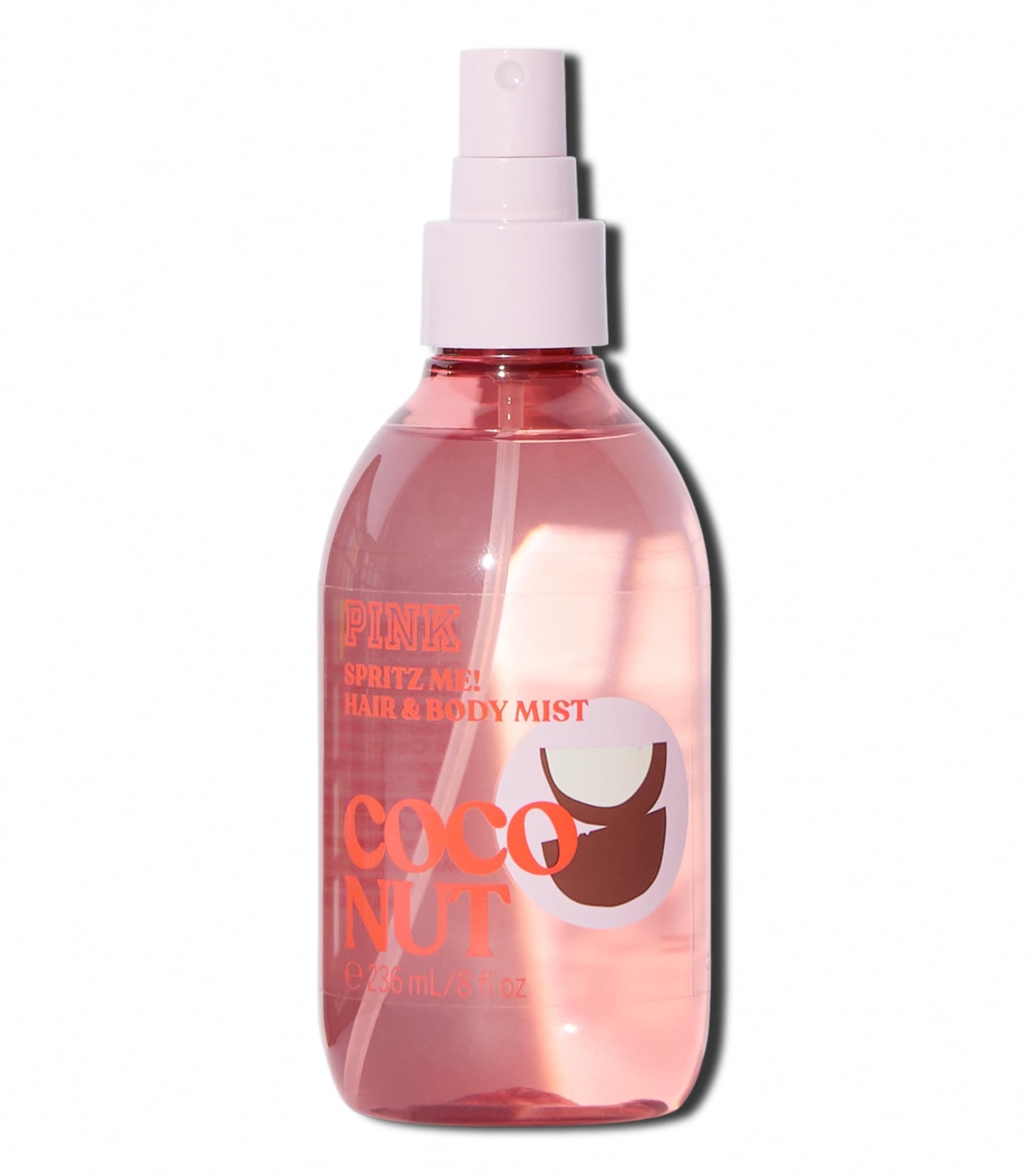 PINK Coconut Hair & Body Mist, Perfume Spray for Women (8 oz)