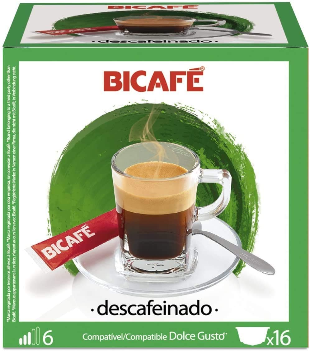 BiCafe ® Decaf Descafeinado Dolce Gusto ® Compatible Coffee Capsules x 16
