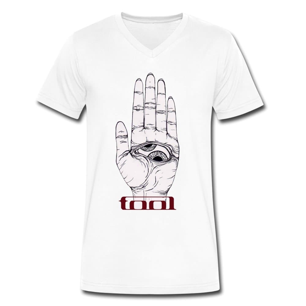 Men V-Neck Cotton Tool Band Tees S