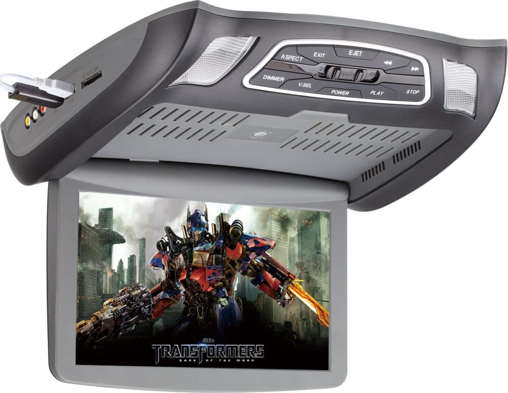 SAVV LOH-T1080DVH 10.1-Inch Wide Overhead Monitor with DVD and Full HD 1080P USB/SD Player