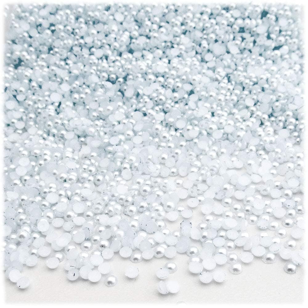 1,000pc Pearl Finish Half Dome Beads, Round, 3mm, Irish Blue Pearl