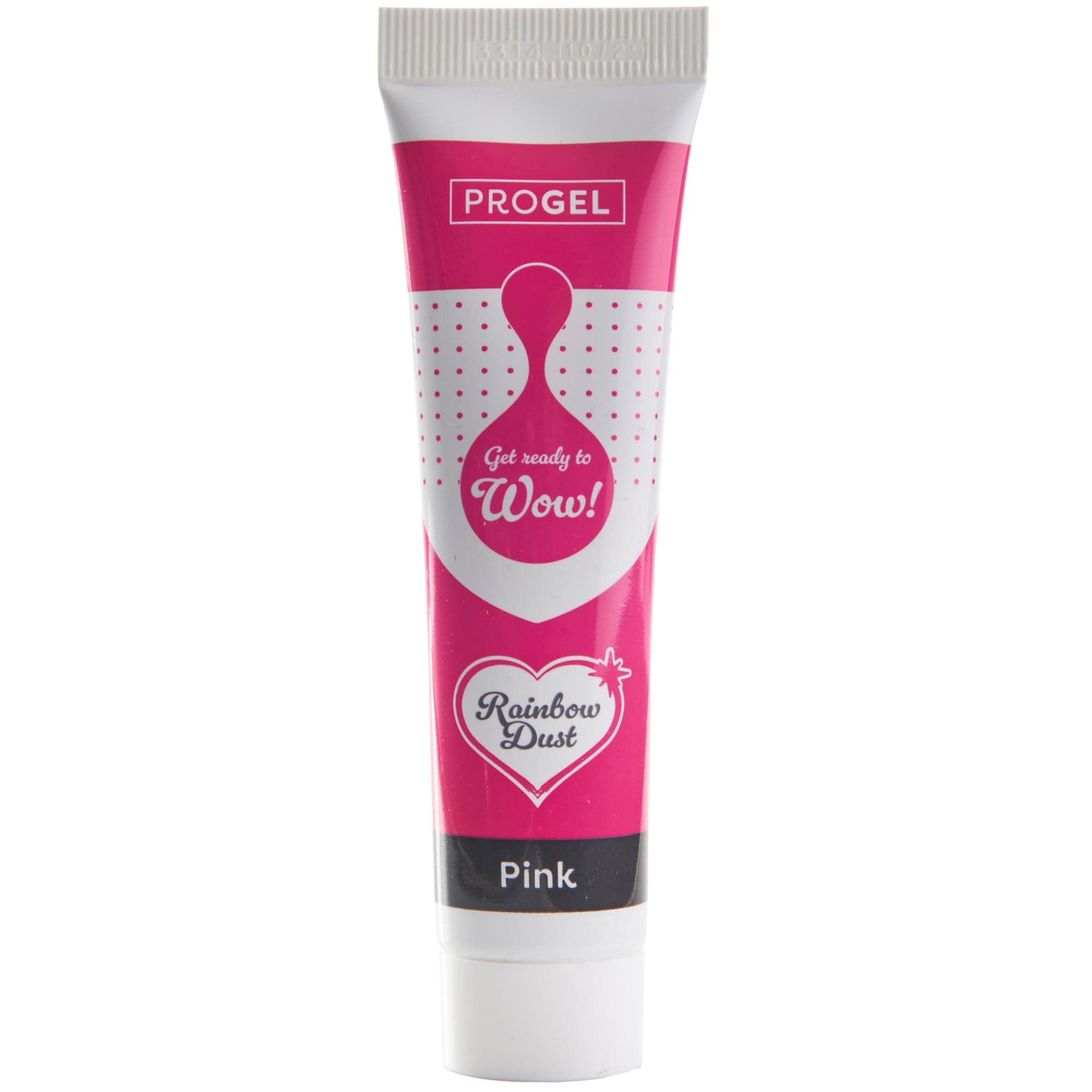 Rainbow Dust ProGel® Concentrated Food Colour, Pink Colouring Gel For Baking and Cake Decorating, 25g Tube