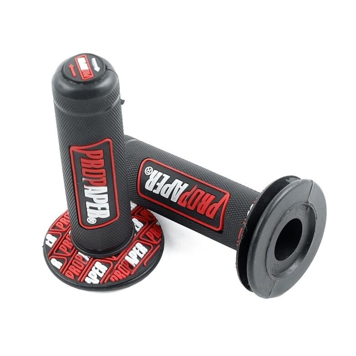 Motorcycle Dirt Pit Bike Handlebar Grip - Rubber, 7/8inch, Red