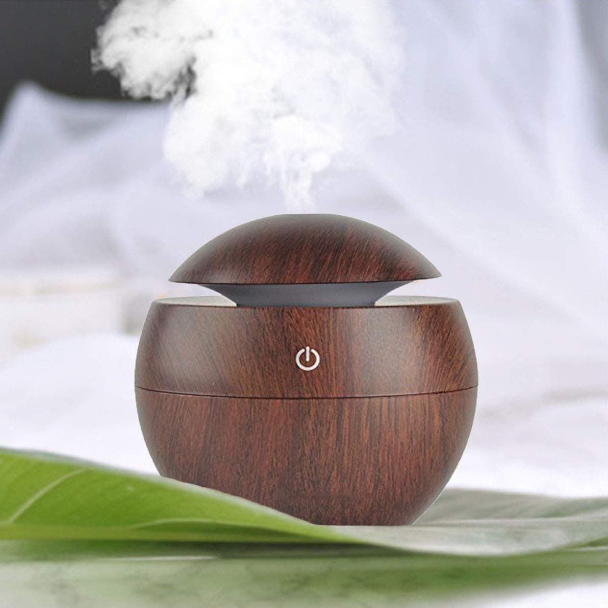 Fidrox Imperia Fidrox Wooden Aroma Diffuser Air Freshener Humidifier with LED Night Light for Car Home and Office (Multi Color)