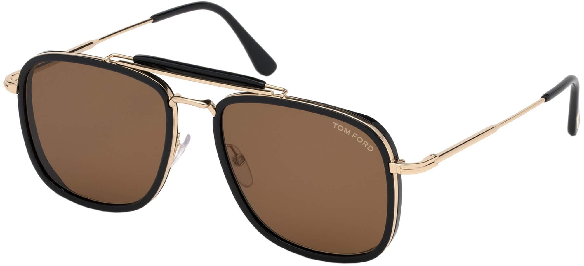 Tom Ford HUCK FT 0665 Black/Brown 56/17/145 men Sunglasses