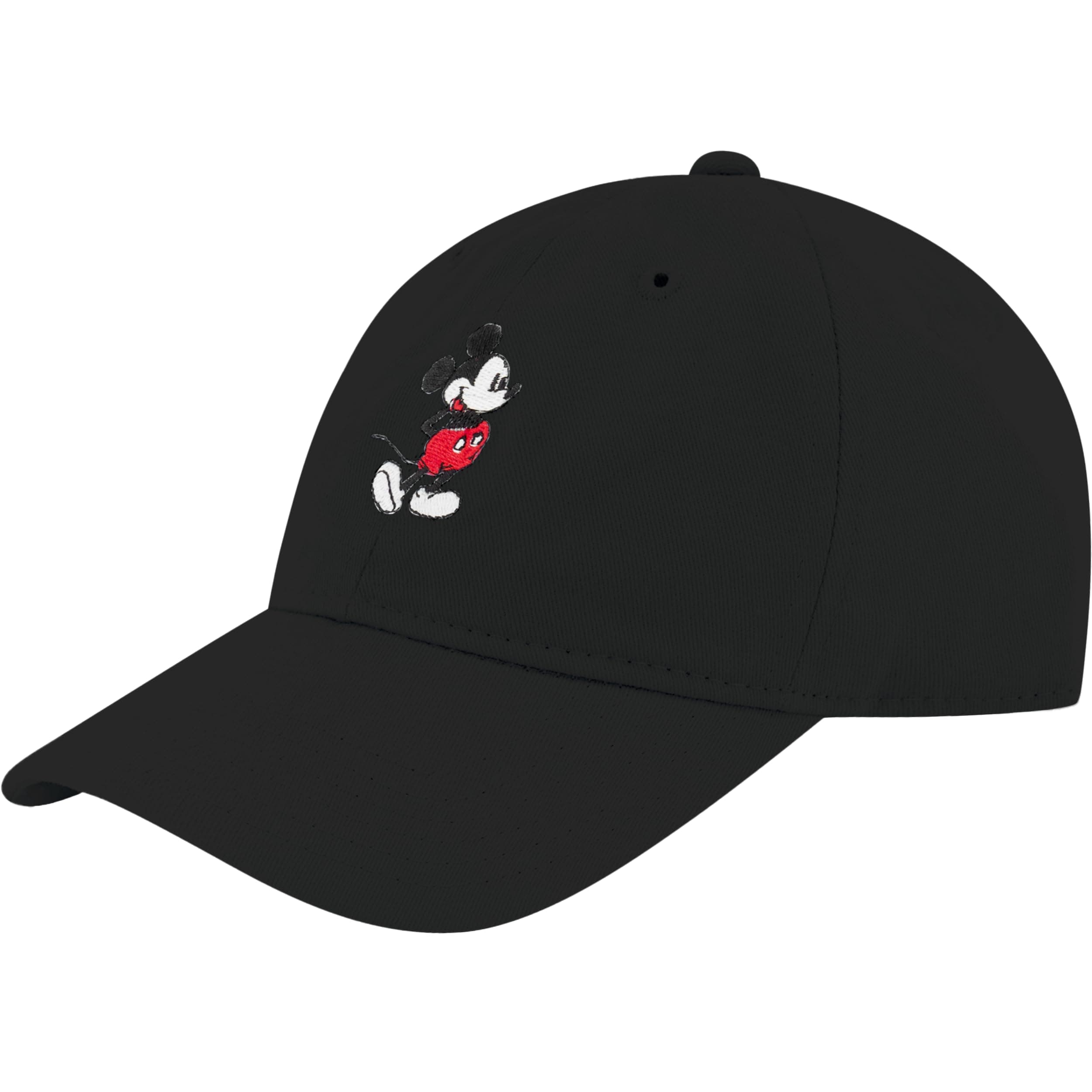Disney Mickey Mouse Embroidered Cotton Adjustable Dad Hat with Curved Brim