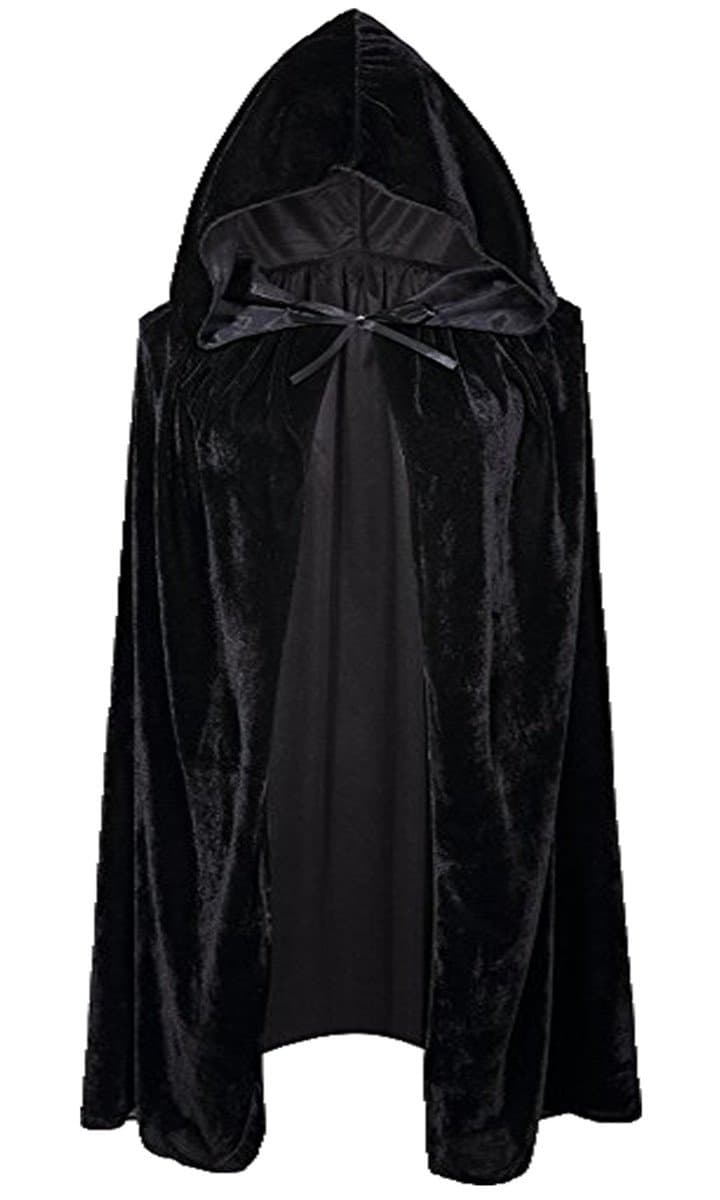 Unisex Kids Child Cloak Velvet Vampire Hooded Cloak Cosplay Fancy Costume Robe for Halloween Cosplay