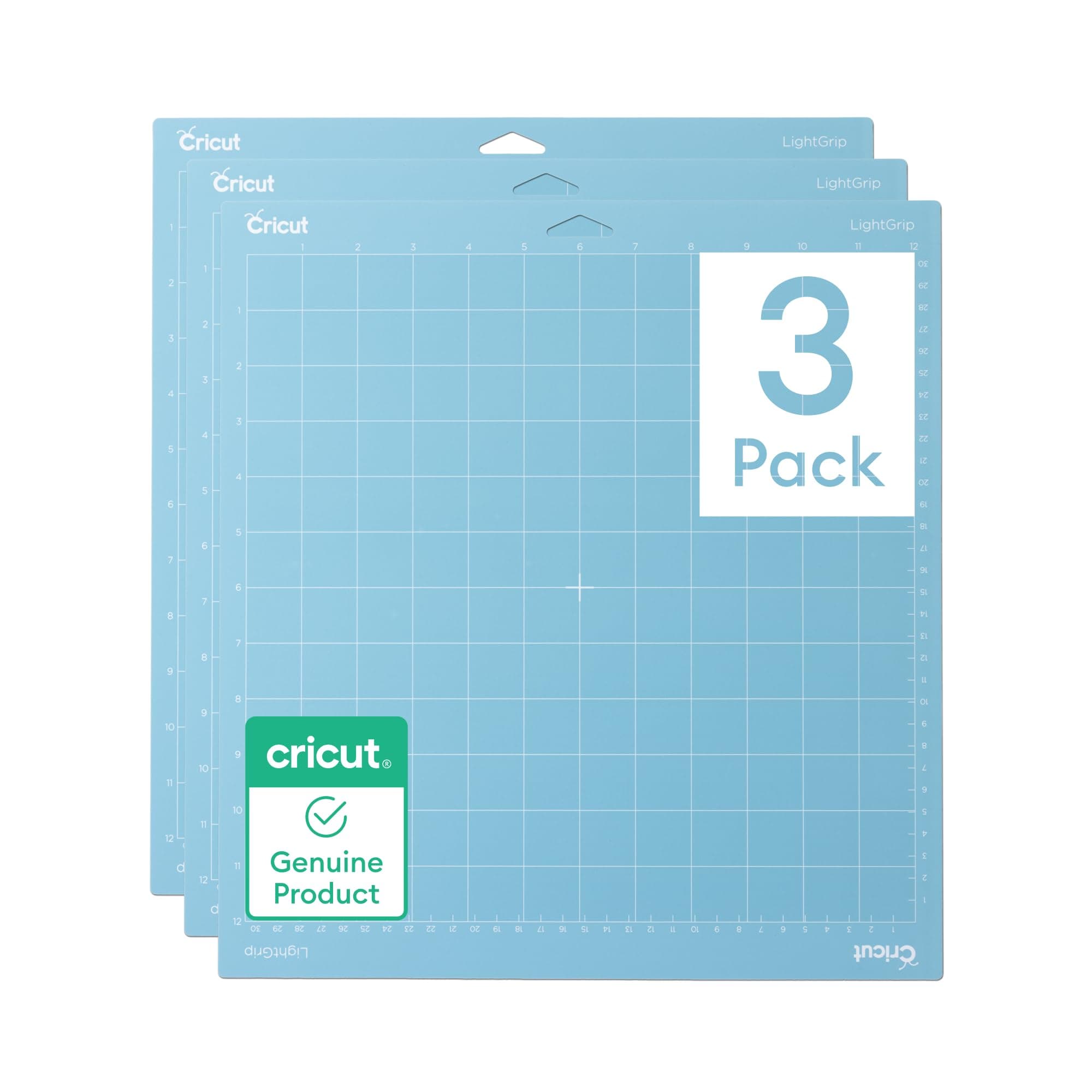 Cricut Lightgrip Adhesive Cutting Mat 12"X12" for Explore Air 2/Maker - 3 Pack