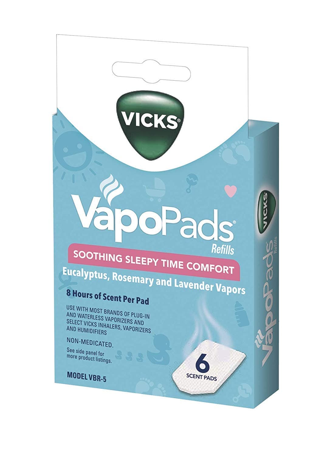 Vicks Pediatric VapoPads Refill Pads 6 ea (Pack of 11)