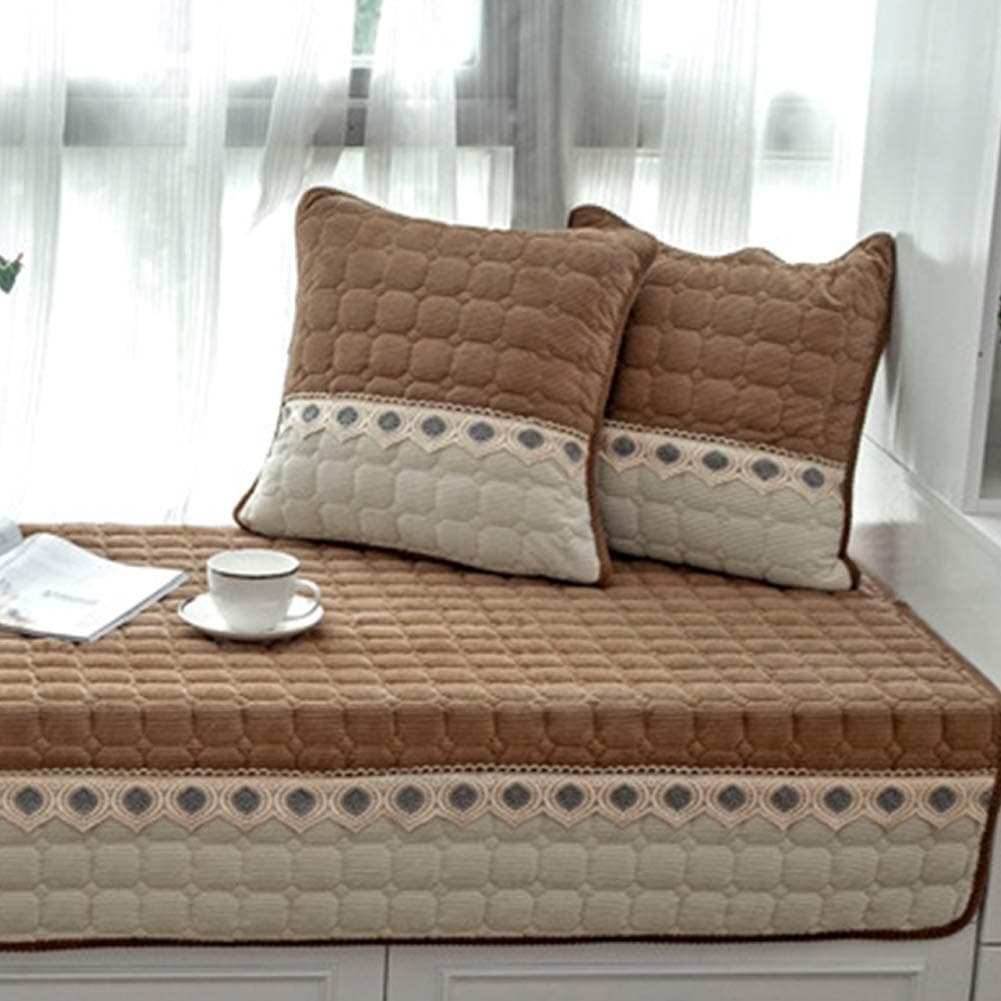 JeogYongModern Farmhouse Decorations Throw Pillow Covers Set of 2 Farmhouse Pillow Covers 18x18 inches Corduroy Home Decorative Pillows for Living Room, Couch, Sofa, Bed(Chocolate)