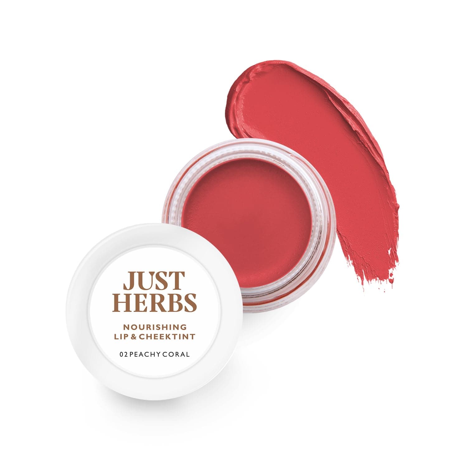 Ayurvedic, Natural Lip & Cheek Tint, Blush For Women - SLS, Chemical & Paraben Free - 02 Peachy coral (Creamy Matte)