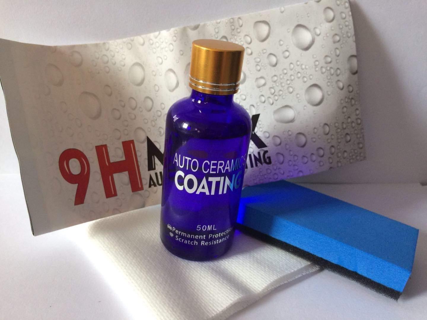 Ceramic Car Coating Kit, Anti Scratch Car Polish Liquid Nano Exterior Care Paint Sealant 9H Hardness 30ML (100)