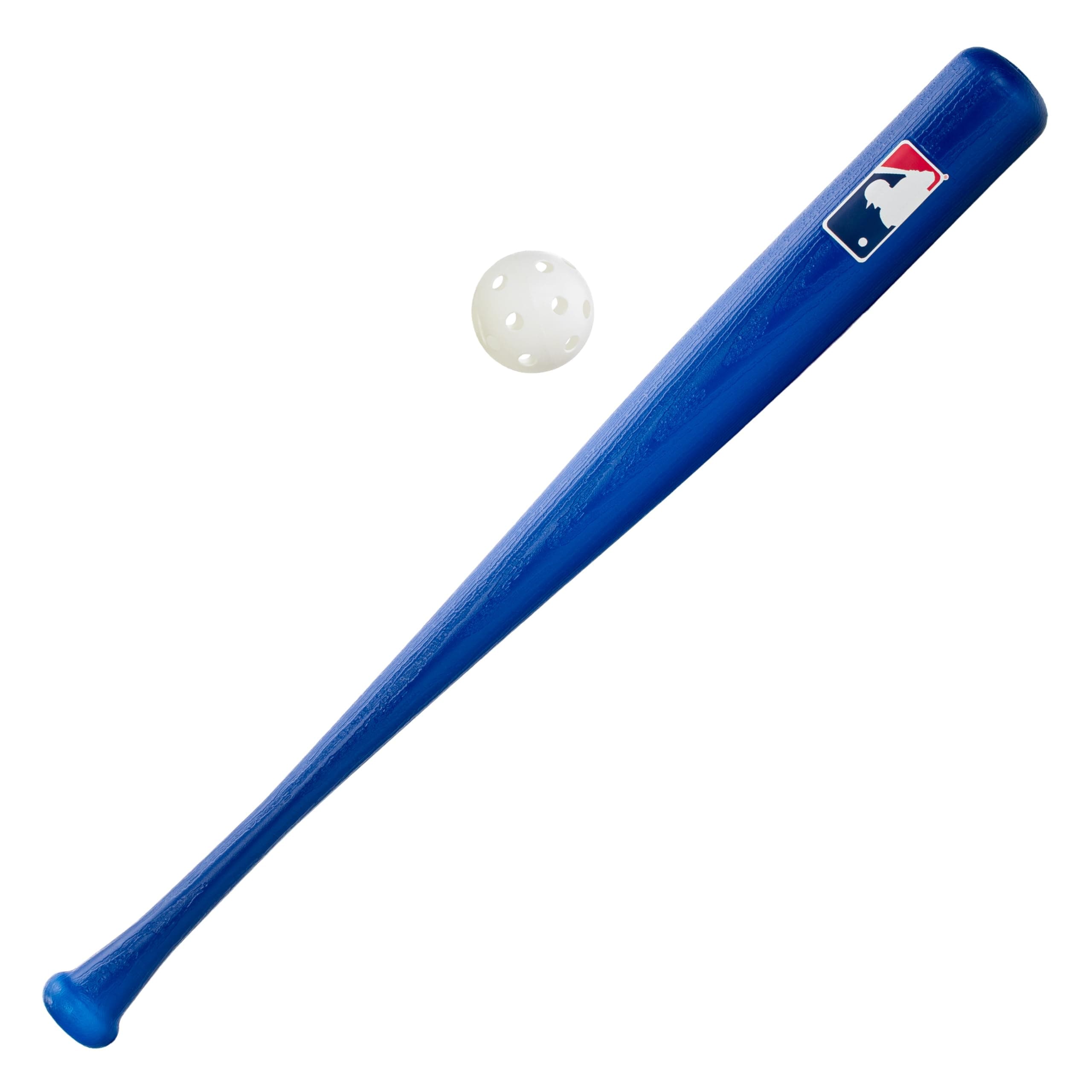 MLB Kids Baseball Bat and Ball Set - Lightweight 30" Youth Plastic Bat - Multiple Colors