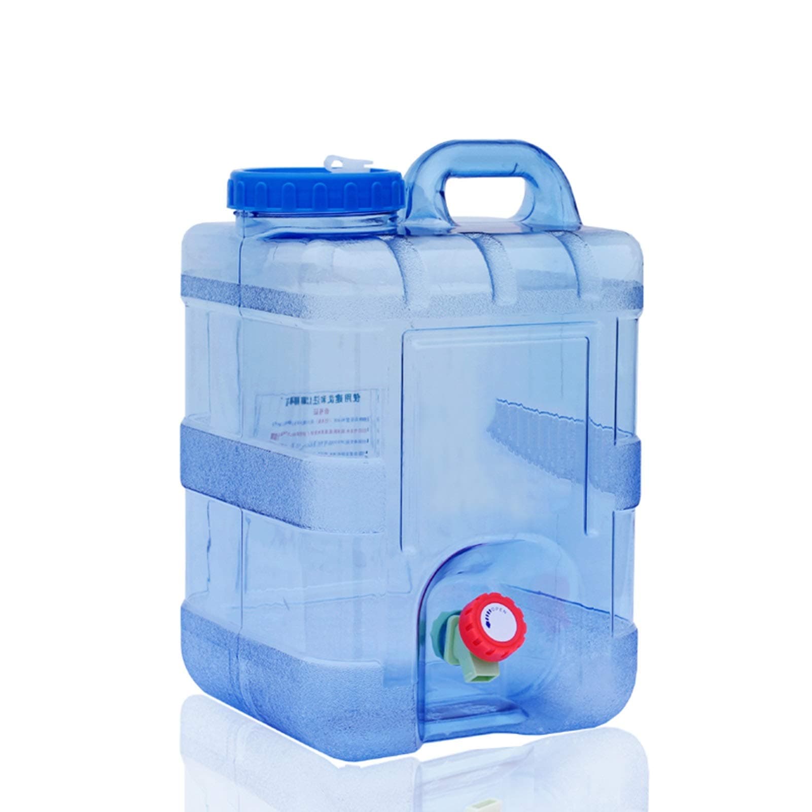 Water Storage Containers-Water Tank Water Storage Tank|Plastic Water Tank|Portable 10L15L20L Optional|Indoor And Outdoor (Color : Blue, Size : 10L)