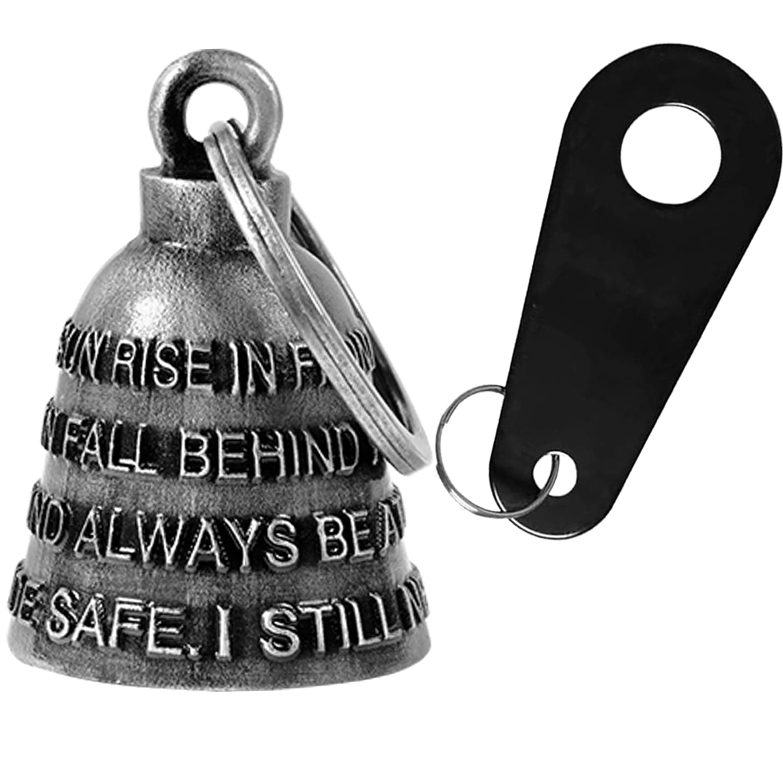 Motorcycle Bell Guardian Angel Drive Away Gremlin, Biker Bell for Men Women Rider Riding, Good Luck Gift