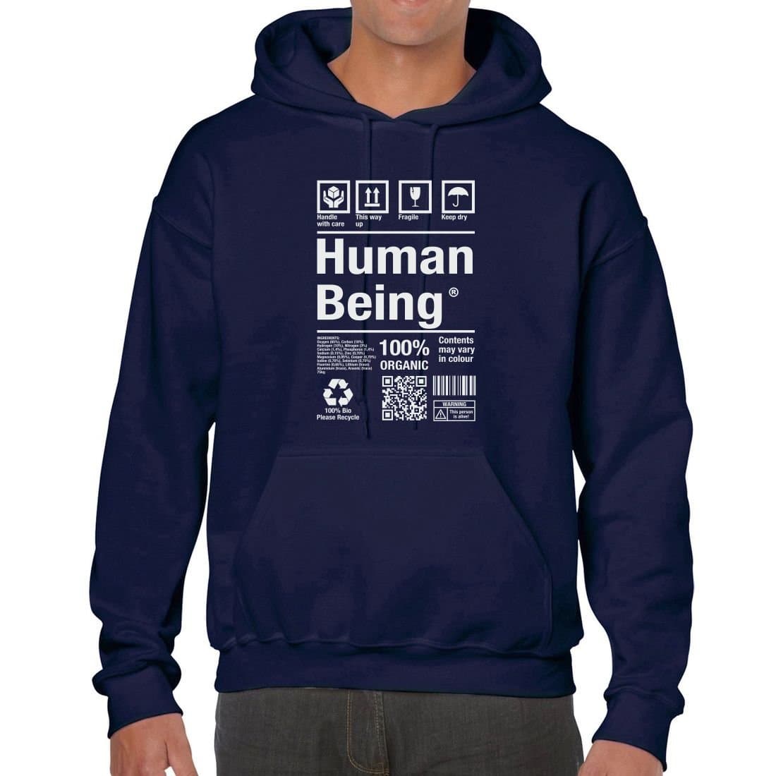 Shirtshub Human Being 100% Organic Label Hoodie Sweat Pullover