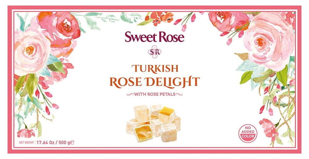 Kenko Back Sweet Rose Turkish Rose Delight with Rose Petals (No Added Color) 17.64 Oz