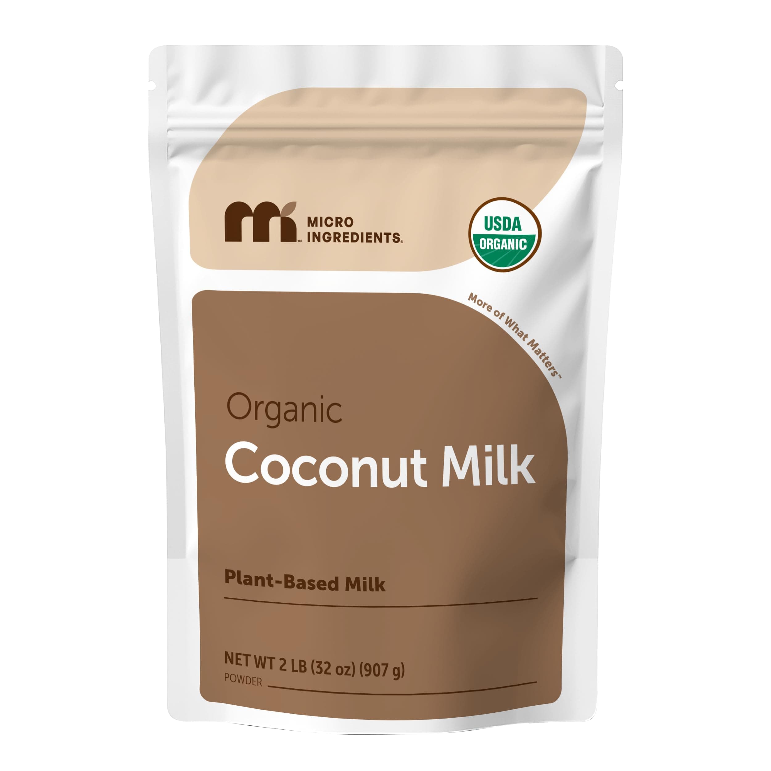 Organic Coconut Milk Powder, 2 Pound (32 Ounce), Plant-Based Creamer, Perfect for Coffee, Tea and Smoothie, Non-GMO and Keto Friendly