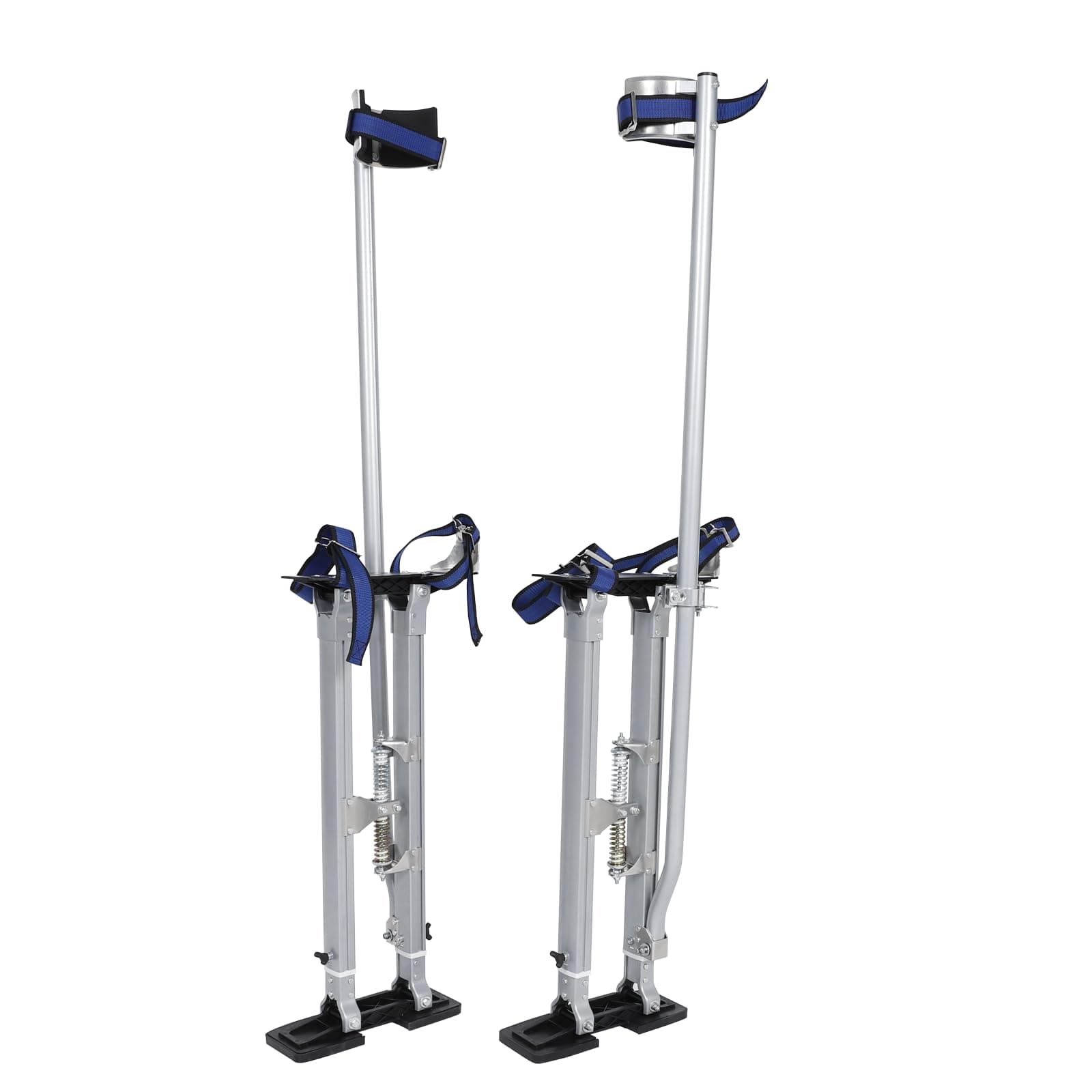 24-40 Inch Silver Drywall Stilts Aluminum Tool Stilt with Protective Knee Pads Portabl Adjustable For Painter Walking Painting