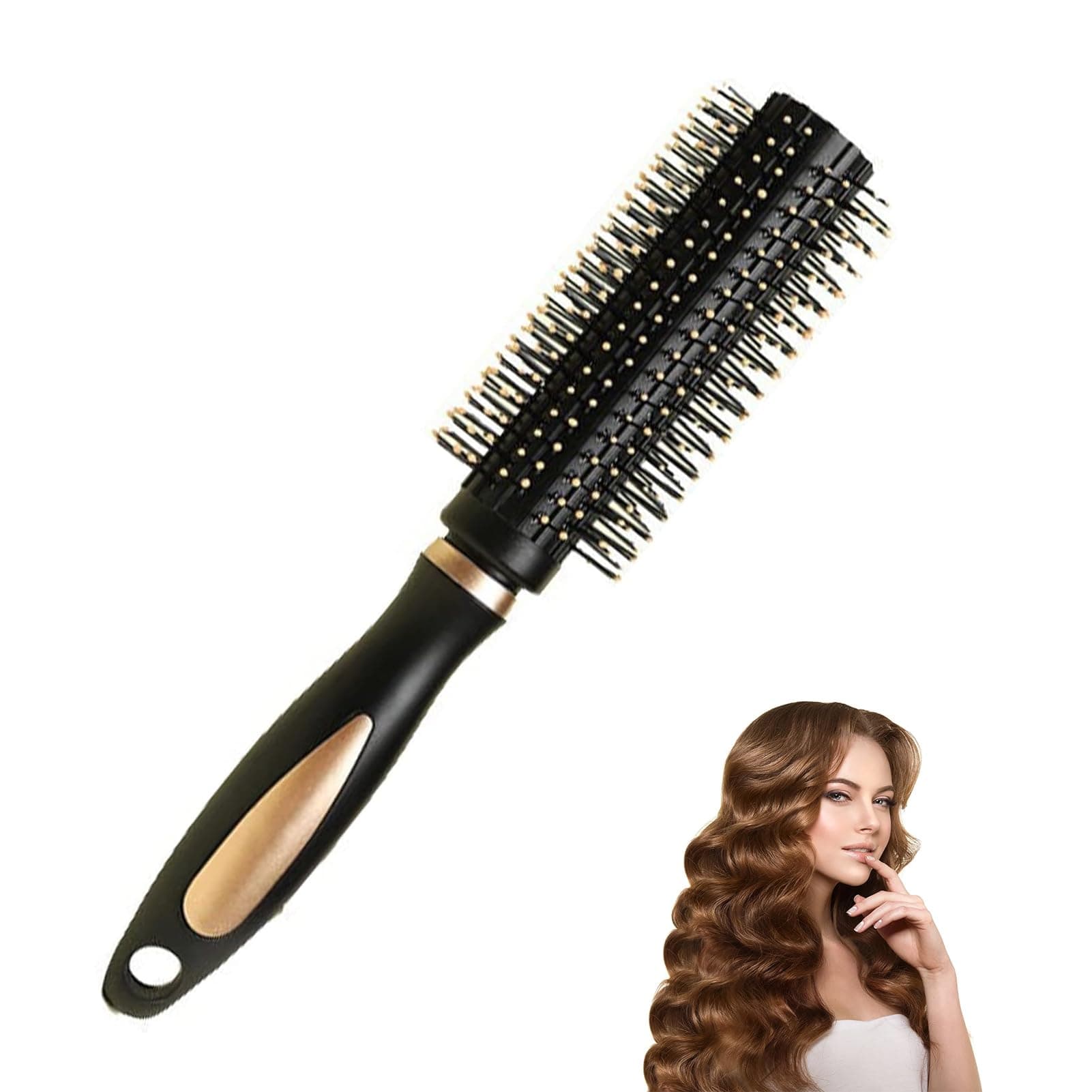 Hair Brush, Micro Radial Hairbrush Professional Round Barrel Curling Brush Anti Static Blow Dry Hair Brush Radial Hairbrushes for Blow Drying Hair Styling Tools Women for Styling Drying Curling