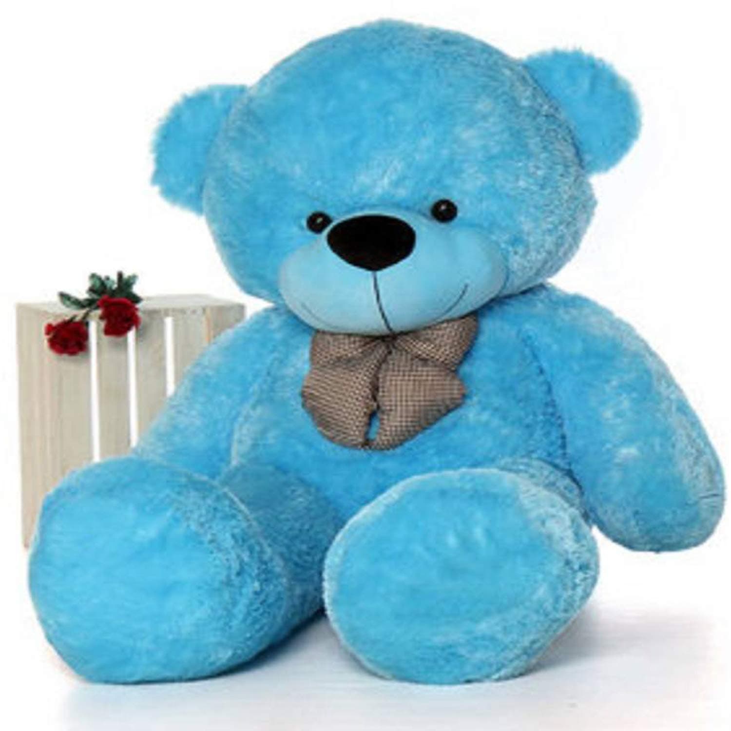 Click4deal Life Size Stuffed Teddy Bear (3 Feet, Sky Blue)