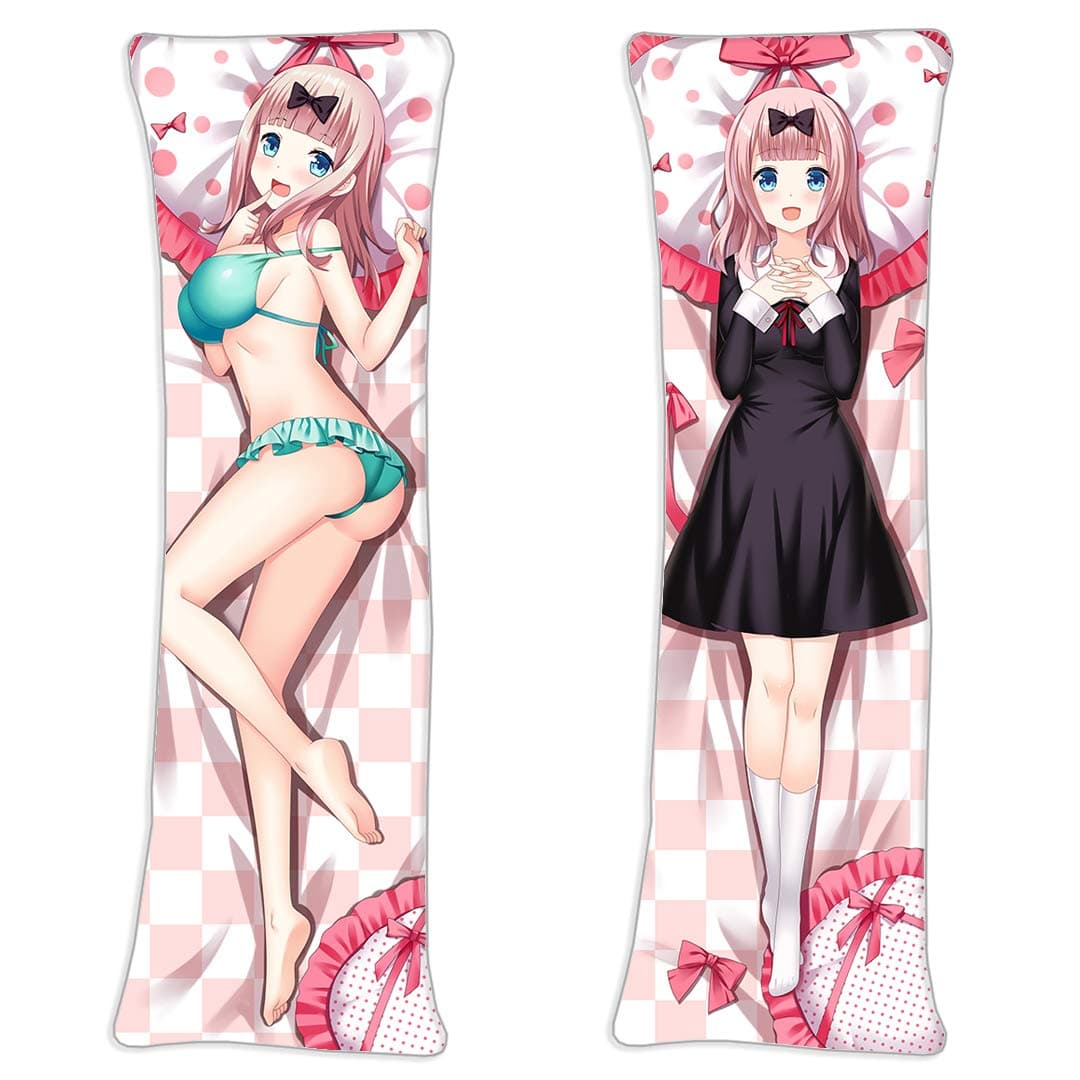 Chika Fujiwara Kaguya-sama Love is War Love Detective Chika Anime Pillowcase 150cmx50cm(60inx20in) Peach Skin Japanese Manga Long Body Throw Pillow Cover