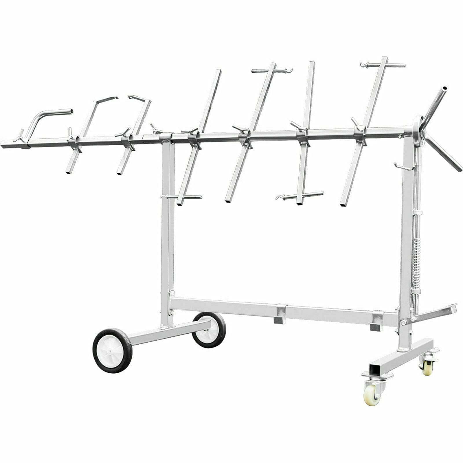 TBVECHI Auto Body Paint Stand Rack, Auto Body Parts Painting Rack Hood Panel Hook Hanger Holder Spray Paint Rack, 9 Locking Positions 90º Rotating Paint Rack 70KG