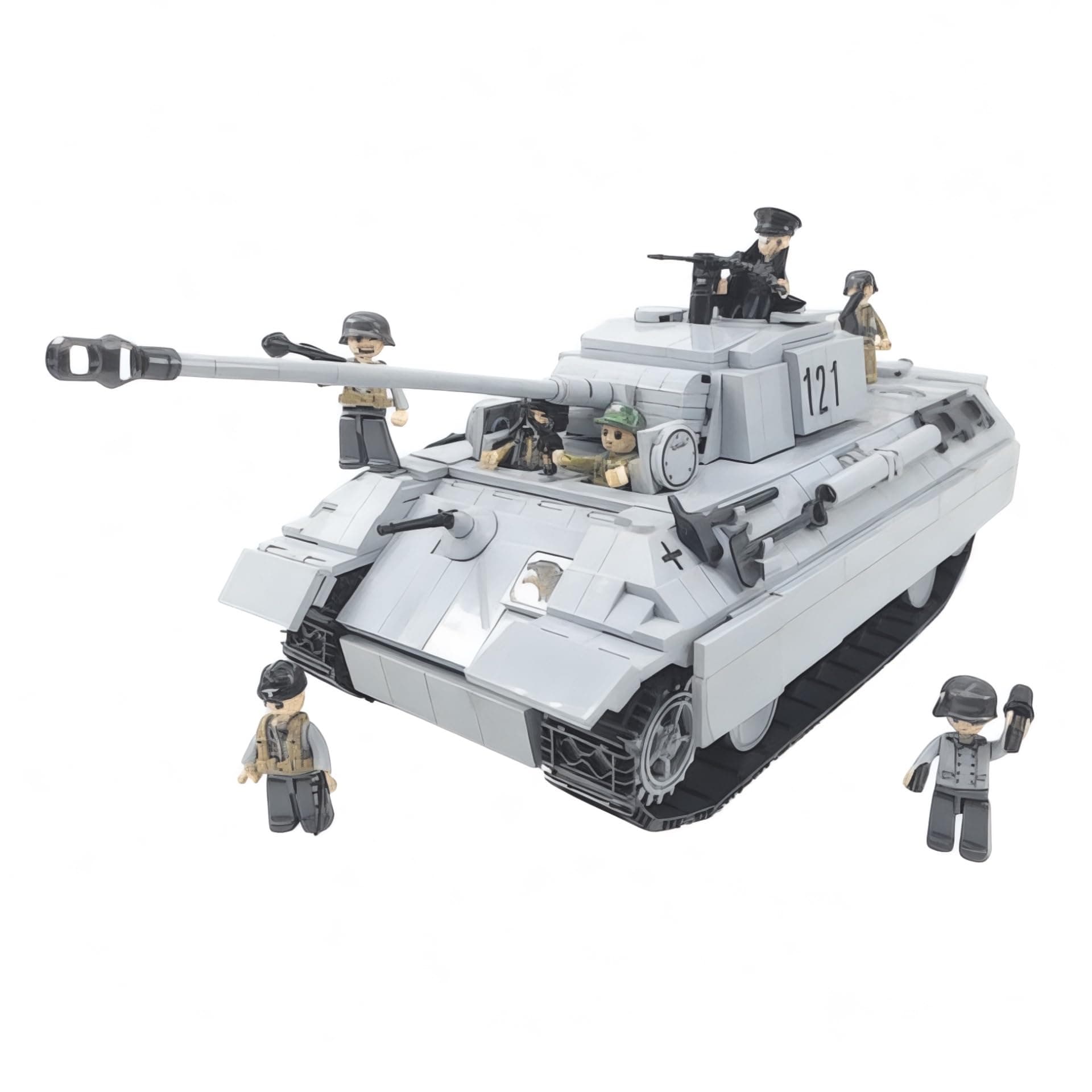 General Jim's WW2 Panther 121 Building Block Tank Set Historical World War 2 German Tank Model Bricks Kit