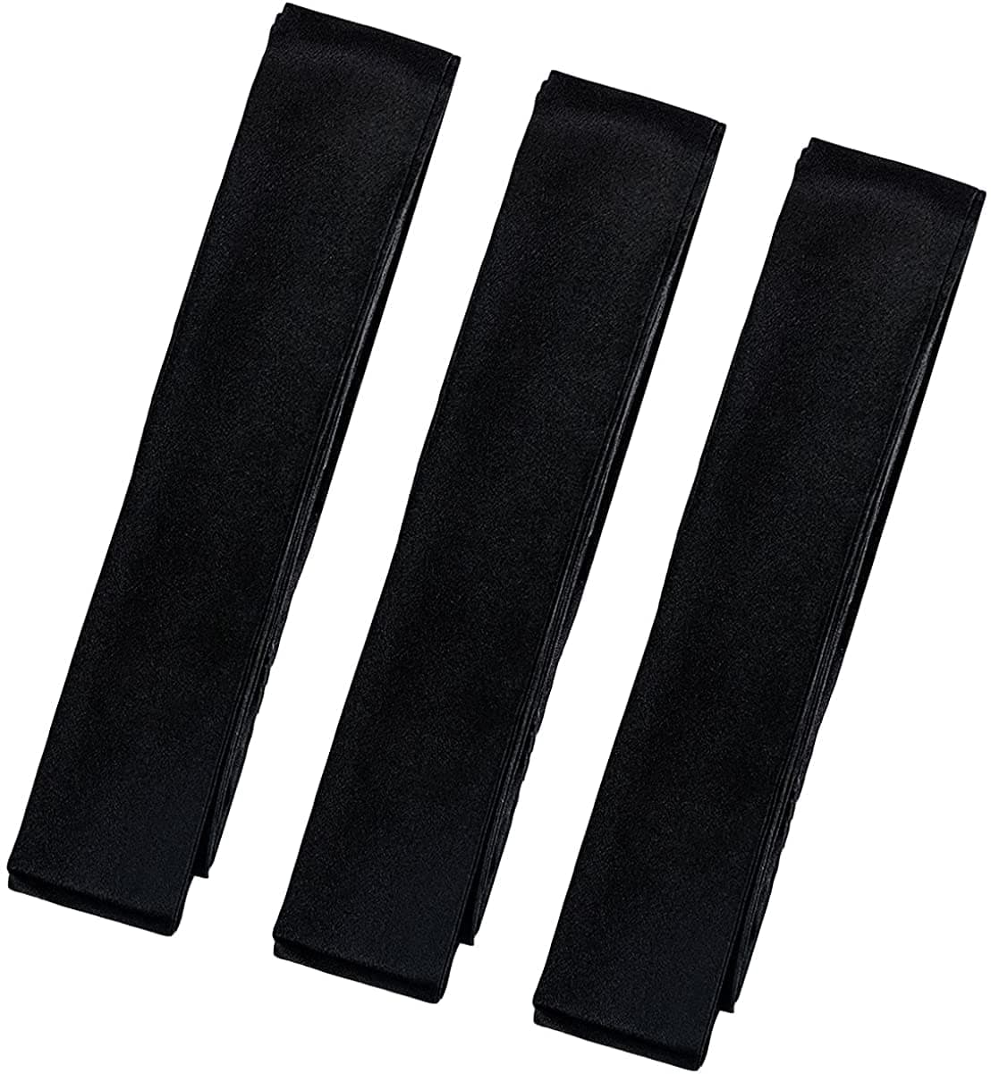 Japanese MEN'S Kimono Waist Belt KOSHIHIMO BLACK 3 SET NEW