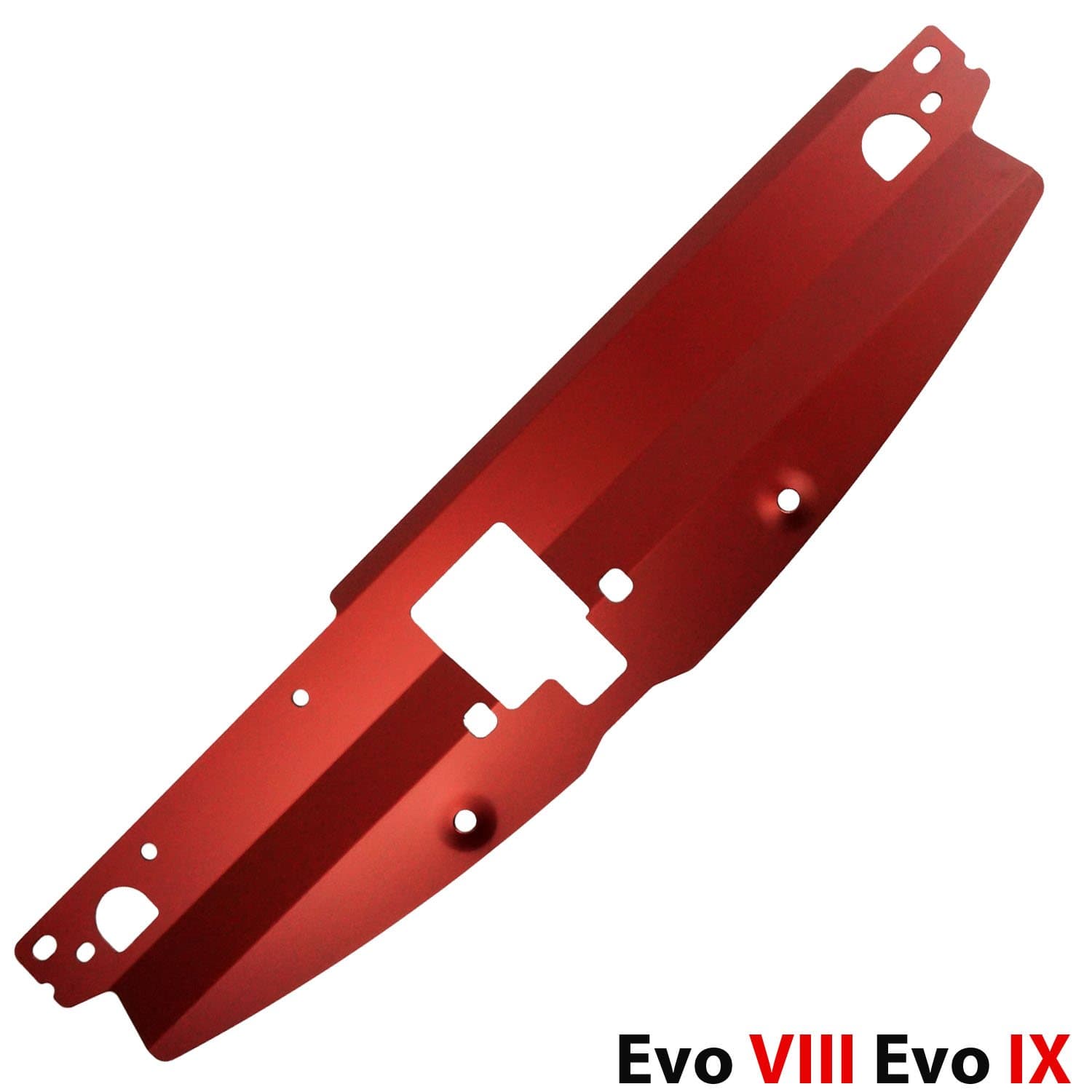 Aluminum Radiator Cooling Plate Penal For Mitsubishi Evo 8 9 VIII IX Red