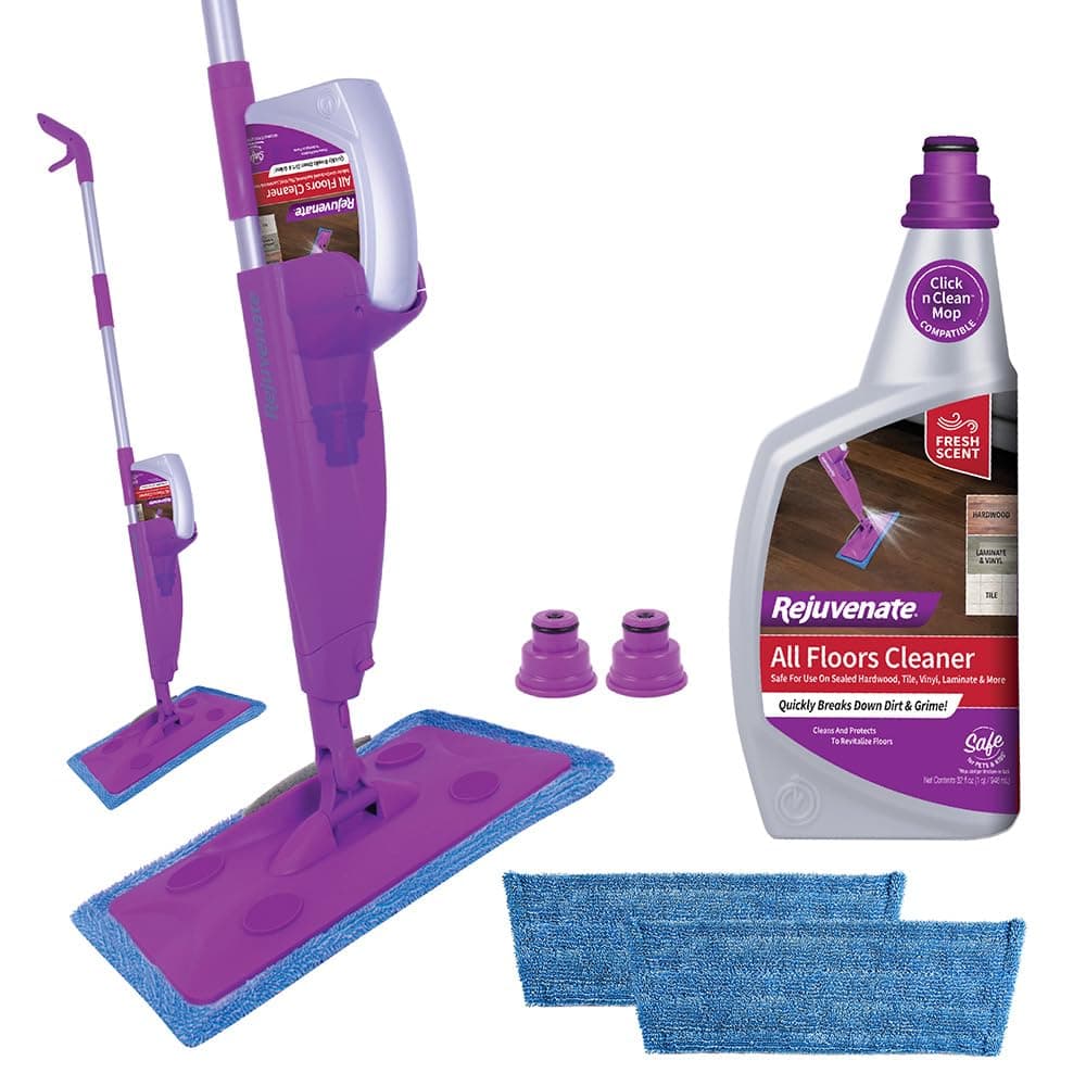 Click N Clean Multi-Surface Spray Mop All-In-One Kit Cleans And Revitalizes Floors