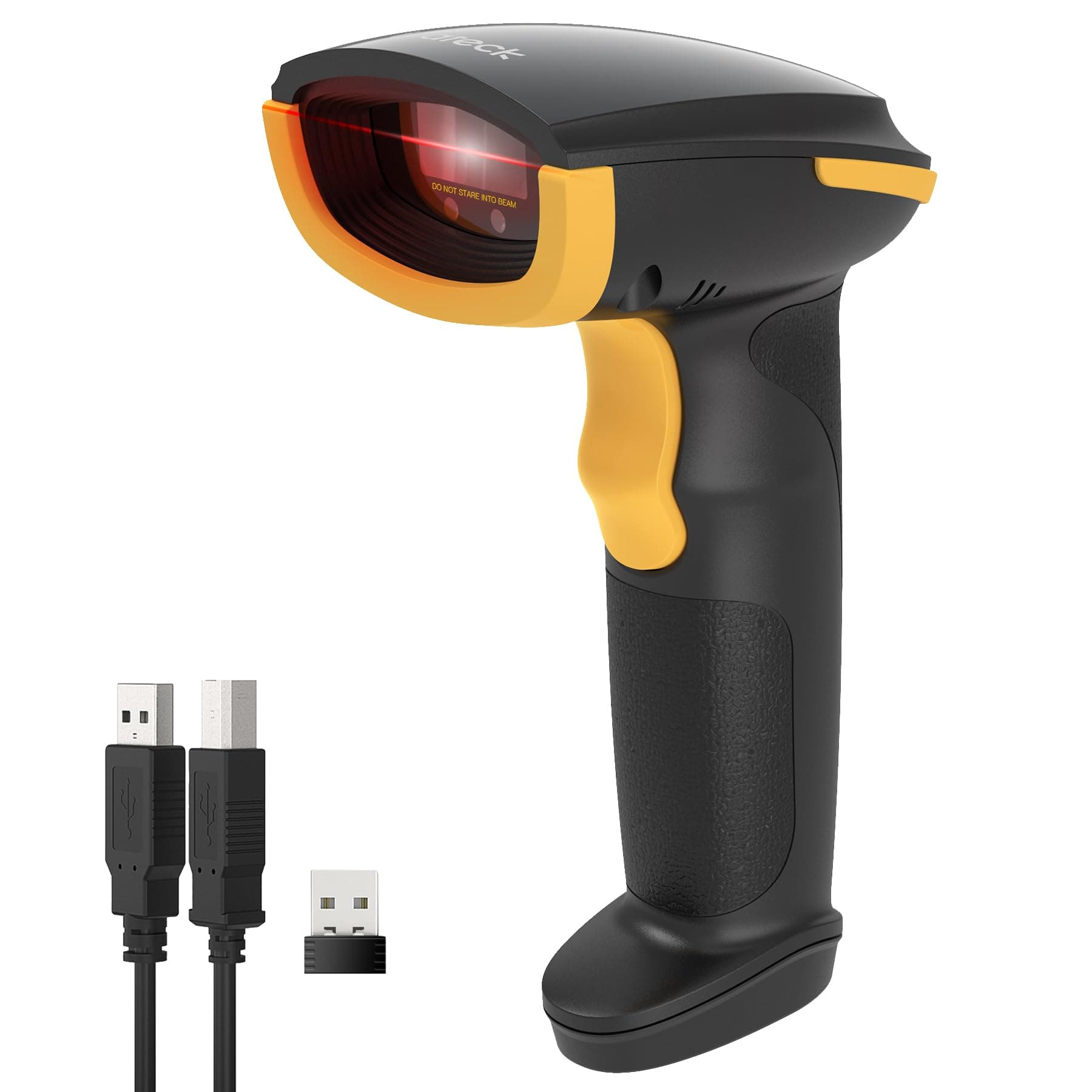 Inateck Wireless Barcode Scanner, Bluetooth Bar Code Scanner, 1D USB Barcode Reader Handheld, 1 Charge 3 Months, Scanner Barcode with APP and SDK