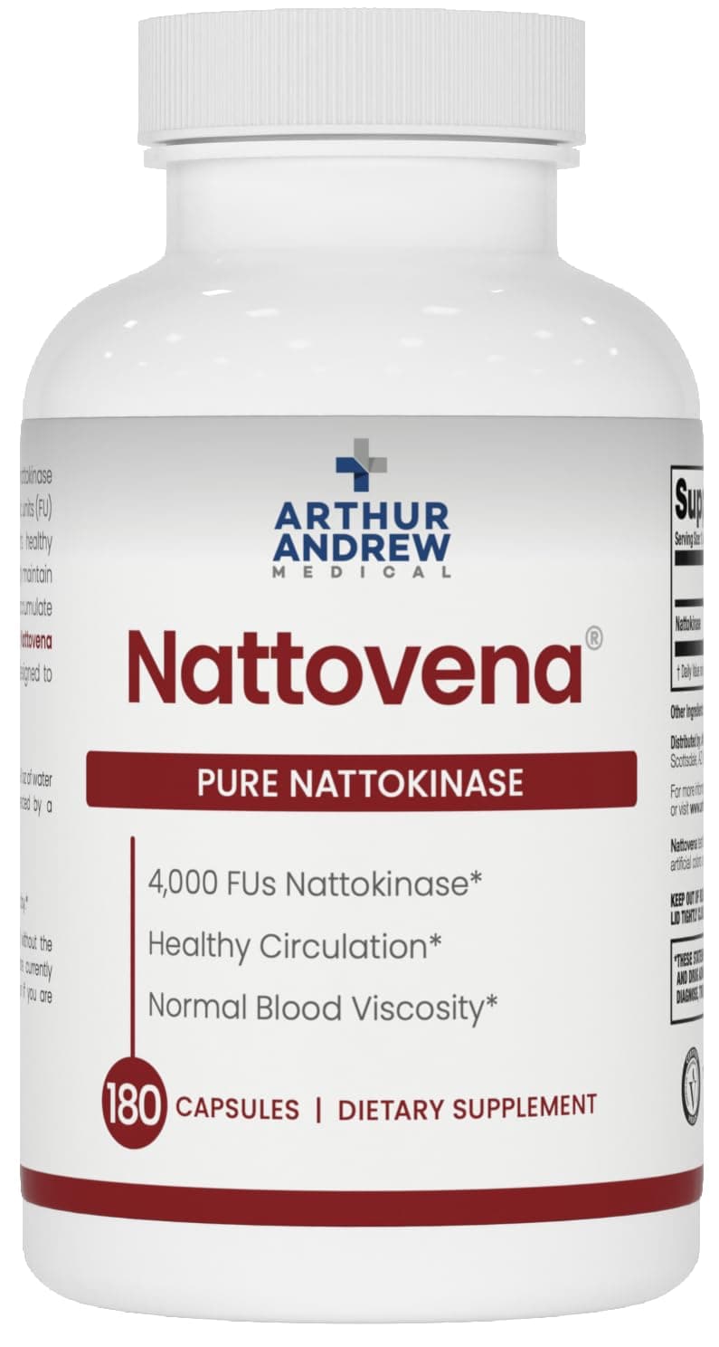 Arthur Andrew Medical, Nattovena, Pure Nattokinase, 200 mg, 180 Capsules
