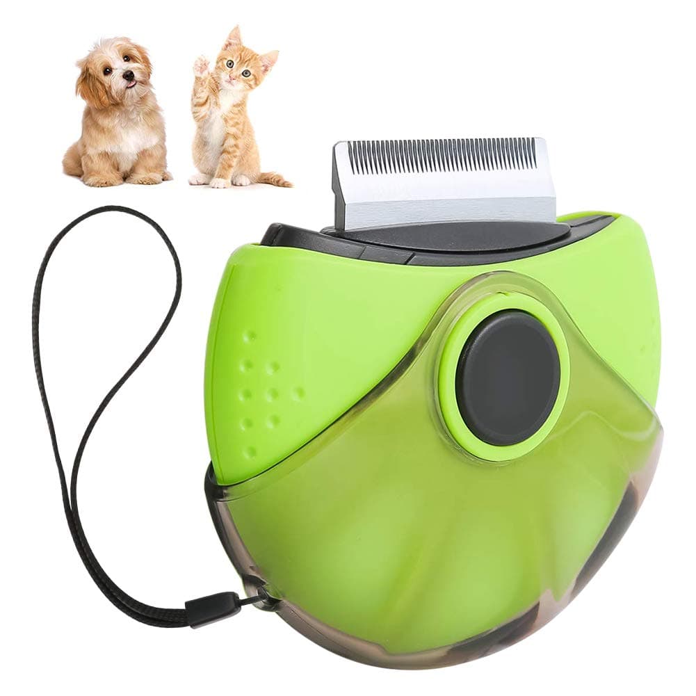 Bestcool Pet Grooming Combs, 3 in 1 Pet Massage Kit Stainless Steel Deshedding Tool Dematting Comb Portable Flea Comb for Cleaning Loose Fur & Dirtfor Dog, Cat With Short Medium Long Hair