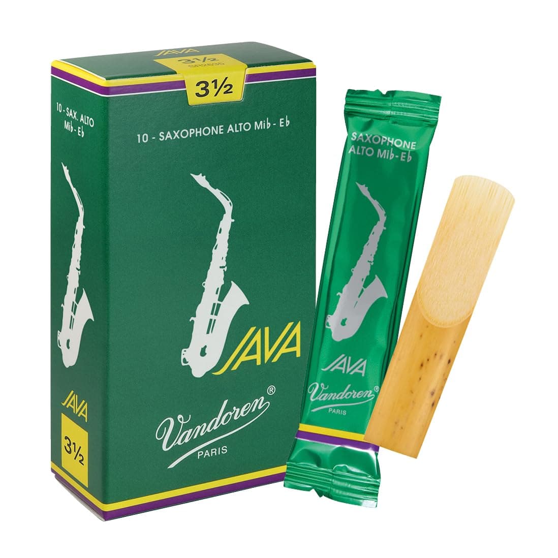 SR2635 Alto Sax JAVA Reeds Strength 3.5; Box of 10