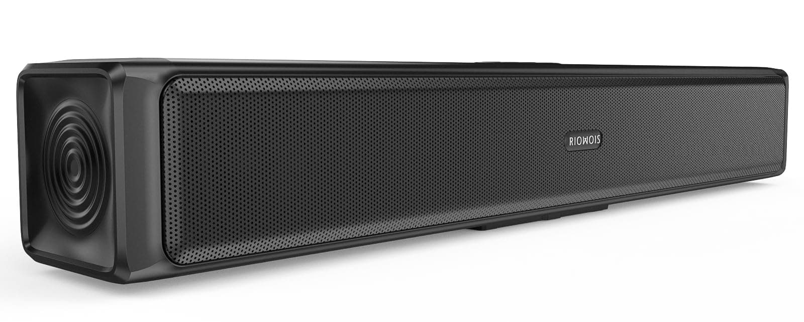 Sound Bars for Smart TV, 20 Inches Home Audio Soundbar Speakers, 40W Bluetooth Surround Sound System with HDMI-ARC/AUX/Optical Input and Sub Out for TV, PC and Projector